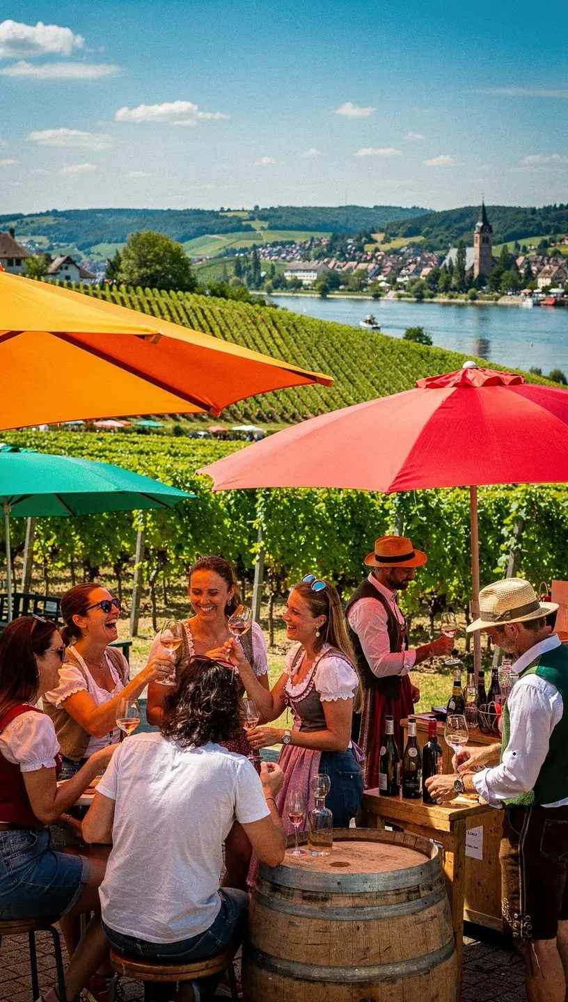 Moderne Reisebüro-Mitarbeiter koordinieren die Logistikplanung für ein Kulturfestival in Deutschland.